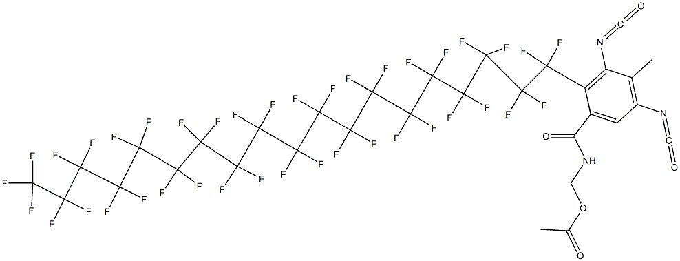 N-(Acetyloxymethyl)-2-(nonatriacontafluorononadecyl)-3,5-diisocyanato-4-methylbenzamide