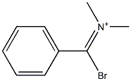 N-[Bromo(phenyl)methylene]-N-methylmethanaminium Struktur