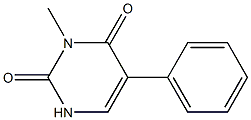 3-Methyl-5-phenyluracil Struktur