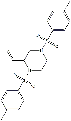 1,4-Ditosyl-3-vinylpiperazine Struktur