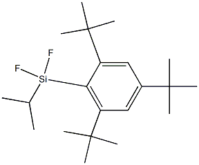 Difluoroisopropyl(2,4,6-tri-tert-butylphenyl)silane Struktur