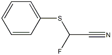 2-(Phenylthio)-2-fluoroacetonitrile Struktur