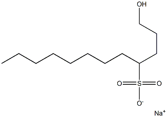 1-Hydroxydodecane-4-sulfonic acid sodium salt Struktur