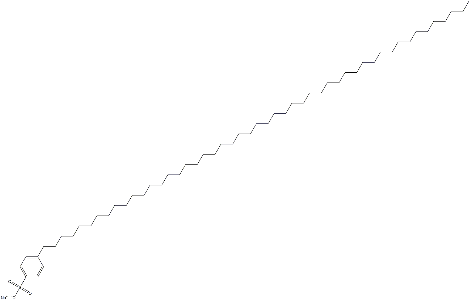 4-(Nonatetracontan-1-yl)benzenesulfonic acid sodium salt Struktur