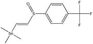 [(E)-2-(Trimethylstannyl)ethenyl] (4-trifluoromethylphenyl) sulfoxide Struktur