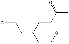 4-[Bis(2-chloroethyl)amino]-2-butanone Struktur