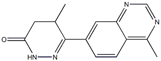 4,5-Dihydro-5-methyl-6-(4-methylquinazolin-7-yl)pyridazin-3(2H)-one Struktur