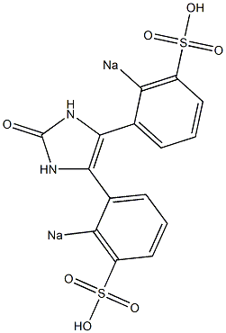 4,5-Bis(2-sodiosulfophenyl)-1H-imidazol-2(3H)-one Struktur