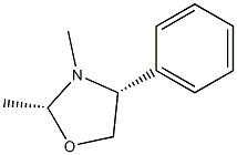 (2R,4R)-2,3-Dimethyl-4-phenyloxazolidine Struktur