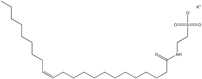 N-[(Z)-1-Oxo-13-docosene-1-yl]taurine potassium salt Struktur