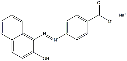 4-[(2-Hydroxy-1-naphtyl)azo]benzoic acid sodium salt Struktur