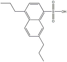 4,7-Dipropyl-1-naphthalenesulfonic acid Struktur