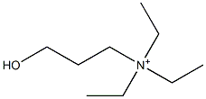 (3-Hydroxypropyl)triethylaminium Struktur