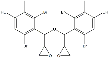 2,6-Dibromo-3-methyl-4-hydroxyphenylglycidyl ether Struktur