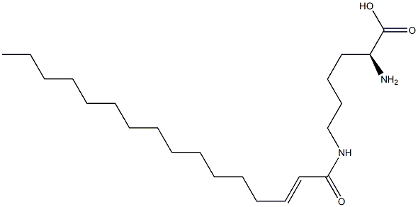 N6-(2-Hexadecenoyl)lysine Struktur