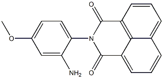 N-(2-Amino-4-methoxyphenyl)-1,8-naphthalenedicarboximide Struktur