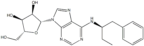 N-[(R)-1-Phenylbutan-2-yl]adenosine Struktur