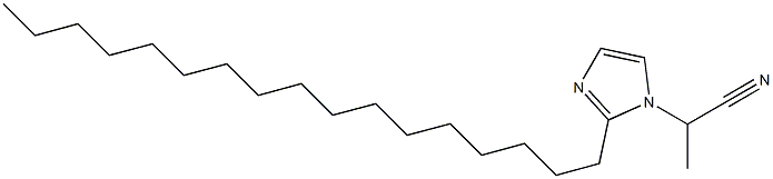 1-(1-Cyanoethyl)-2-heptadecyl-1H-imidazole Struktur