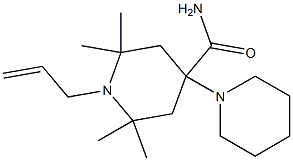 1-Allyl-4-(1-piperidyl)-2,2,6,6-tetramethyl-4-piperidinecarboxamide Struktur