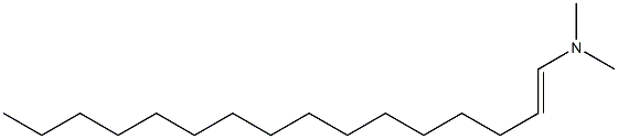 N,N-Dimethyl-1-hexadecen-1-amine Struktur