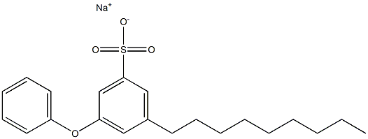 3-Nonyl-5-phenoxybenzenesulfonic acid sodium salt Struktur