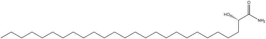 [S,(-)]-2-Hydroxyhexacosanamide Struktur