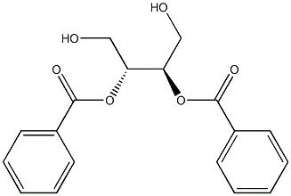 (2R,3R)-1,2,3,4-Butanetetrol 2,3-dibenzoate Struktur