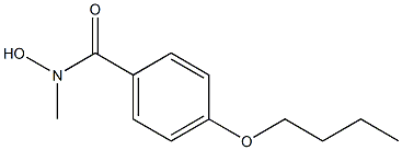 4-Butoxy-N-methylbenzohydroxamic acid Struktur