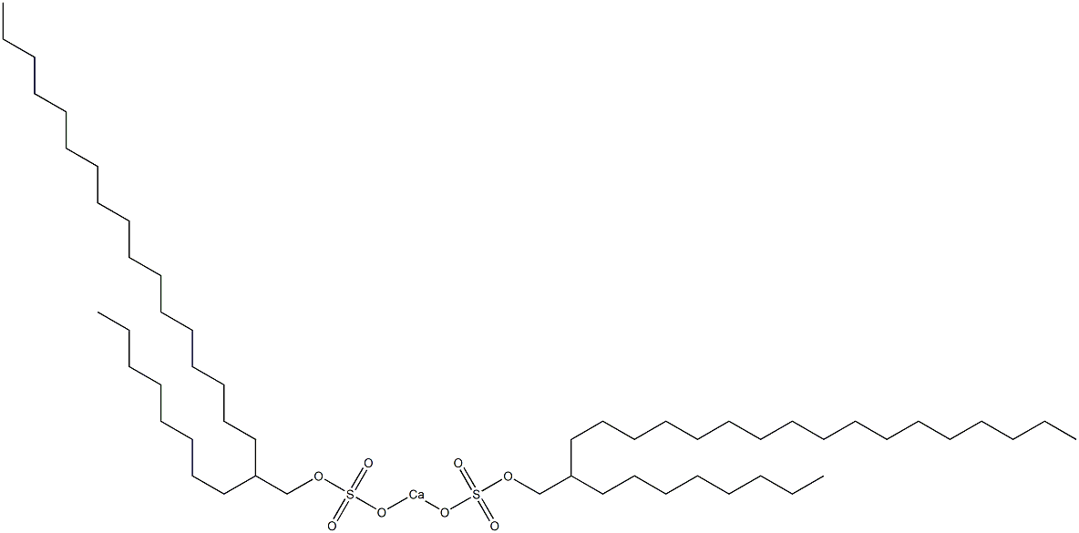 Bis(2-octylnonadecyloxysulfonyloxy)calcium Struktur