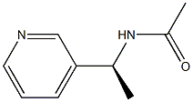 (-)-N-[(S)-1-(3-Pyridyl)ethyl]acetamide Struktur