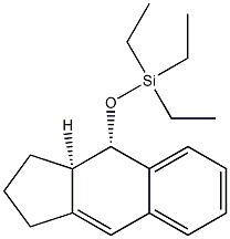 (3aR,4S)-4-(Triethylsilyloxy)-2,3,3a,4-tetrahydro-1H-benz[f]indene Struktur