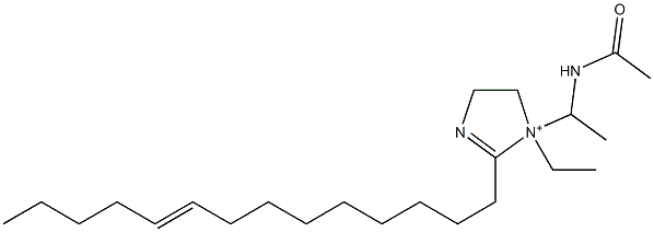 1-[1-(Acetylamino)ethyl]-1-ethyl-2-(9-tetradecenyl)-2-imidazoline-1-ium Struktur