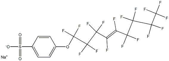 4-[(Heptadecafluoro-4-nonenyl)oxy]benzenesulfonic acid sodium salt Struktur