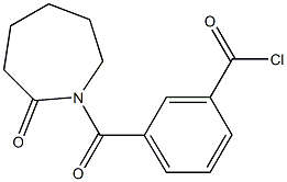 1-[3-(Chloroformyl)benzoyl]hexahydro-1H-azepin-2-one Struktur