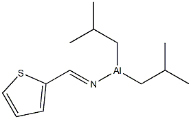 Diisobutyl(2-thienylmethyleneamino)aluminum Struktur