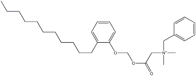 N,N-Dimethyl-N-benzyl-N-[[[(2-undecylphenyloxy)methyl]oxycarbonyl]methyl]aminium Struktur