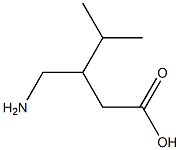 3-Isopropyl-4-aminobutyric acid Struktur