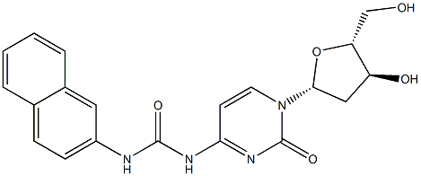 N-[(2-Naphtyl)carbamoyl]-2'-deoxycytidine Struktur