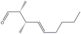 (2R,3S,4E)-2,3-Dimethyl-4-nonen-1-al Struktur