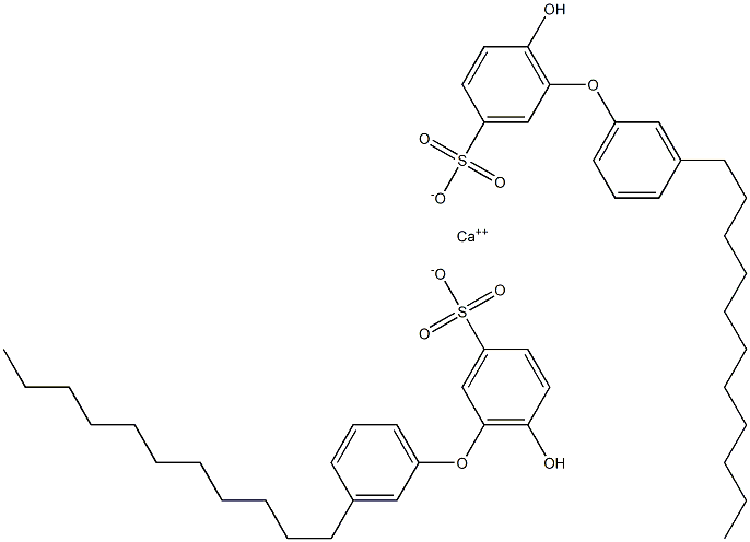 Bis(6-hydroxy-3'-undecyl[oxybisbenzene]-3-sulfonic acid)calcium salt Struktur