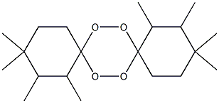 1,2,3,3,10,11,12,12-Octamethyl-7,8,15,16-tetraoxadispiro[5.2.5.2]hexadecane Struktur