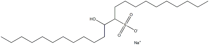 12-Hydroxytricosane-11-sulfonic acid sodium salt Struktur