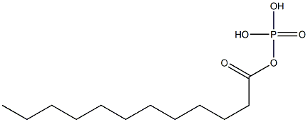 Phosphoric acid dihydrogen dodecanoyl ester Struktur