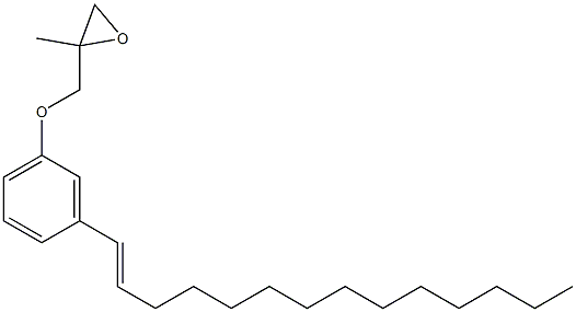 3-(1-Tetradecenyl)phenyl 2-methylglycidyl ether Struktur