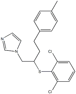 1-[4-(4-Methylphenyl)-2-[(2,6-dichlorophenyl)thio]butyl]-1H-imidazole Struktur