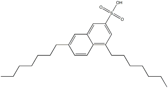 4,7-Diheptyl-2-naphthalenesulfonic acid Struktur