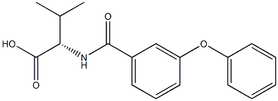 N-(3-Phenoxybenzoyl)-L-valine Struktur