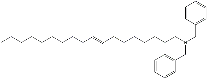 (8-Octadecenyl)dibenzylamine Struktur