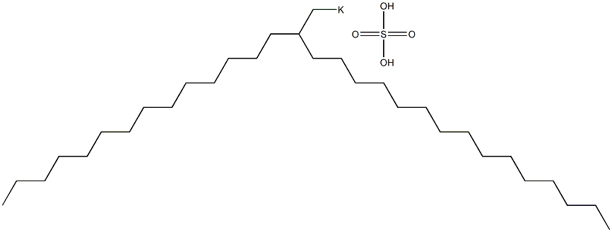 Sulfuric acid 2-tetradecylheptadecyl=potassium salt Struktur