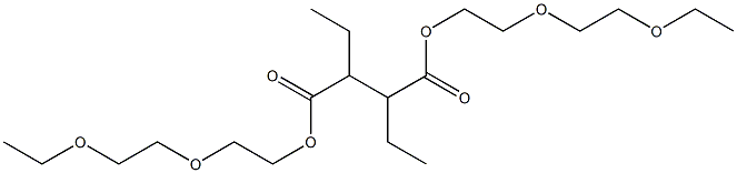 2,3-Diethylsuccinic acid bis[2-(2-ethoxyethoxy)ethyl] ester Struktur